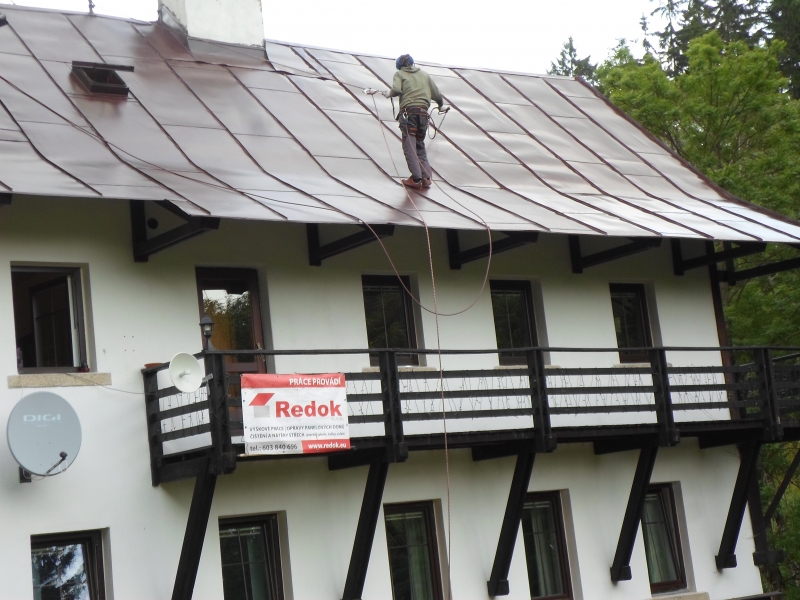 Renovační nátěr plechové střechy - Lučany nad Nisou - Obrázek 9
