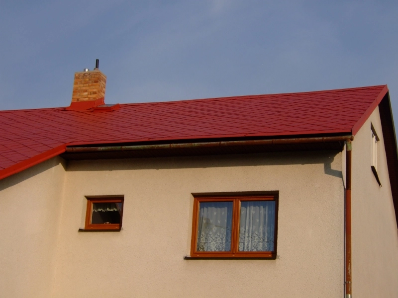 po realizaci-Renovační nátěr eternitové střechy