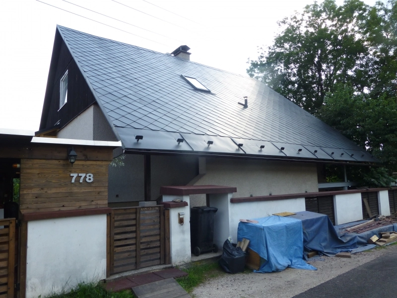 po realizaci-Renovační nátěr eternitové střechy