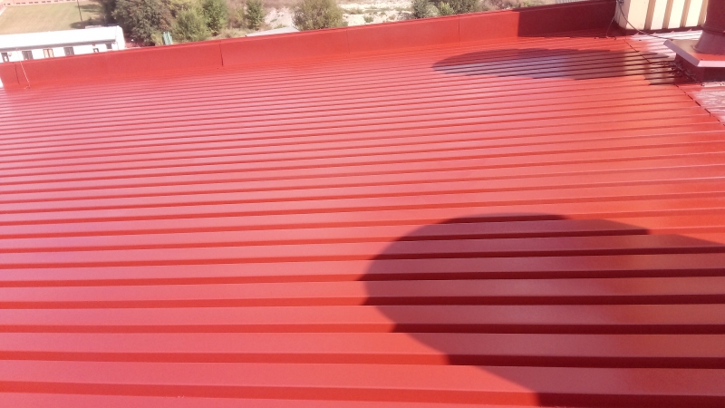 Renovační nátěr trapézové plechové střechy - Dobruška - Obrázek 14
