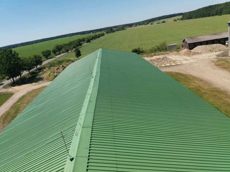 Renovační nátěr trapézové plechové střechy - Vlastiboř - Obrázek 6