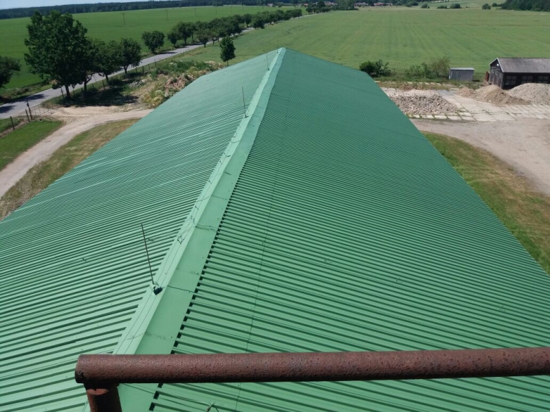 Renovační nátěr trapézové plechové střechy - Vlastiboř - Obrázek 8