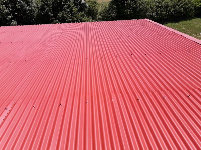 Renovační nátěr vlnité plechové střechy - Borotín - Obrázek 9