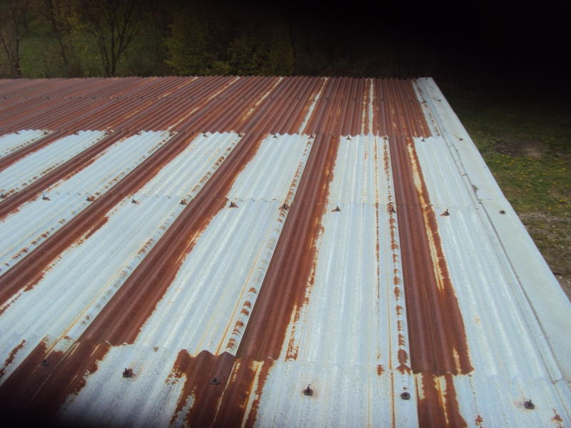 Renovační nátěr vlnité plechové střechy - Borotín - Obrázek 3