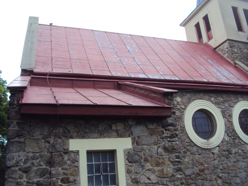 Renovační nátěr plechové střechy