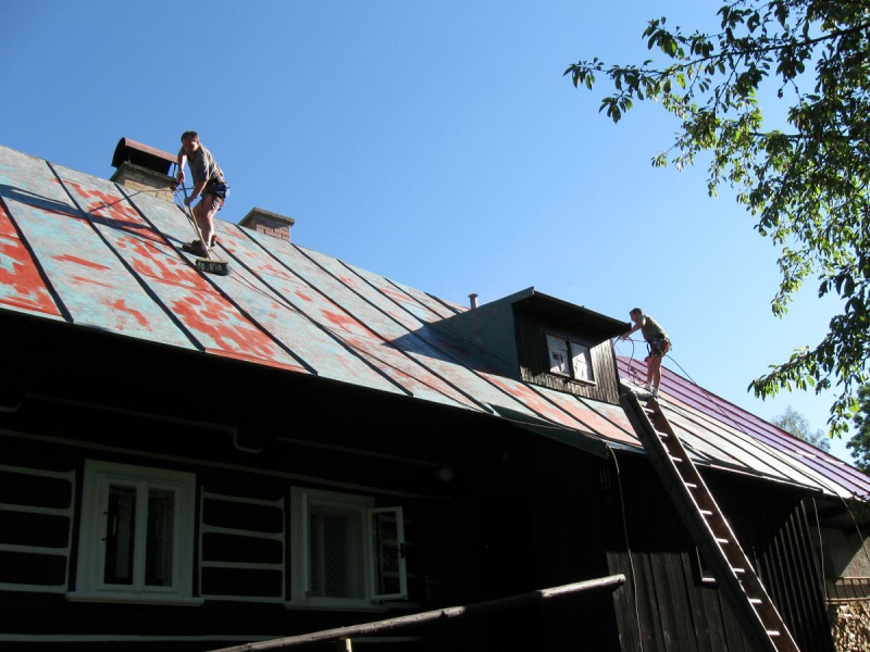 Nátěr plechové střechy - Obrázek 1