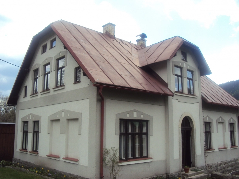 Renovační nátěr plechové střechy