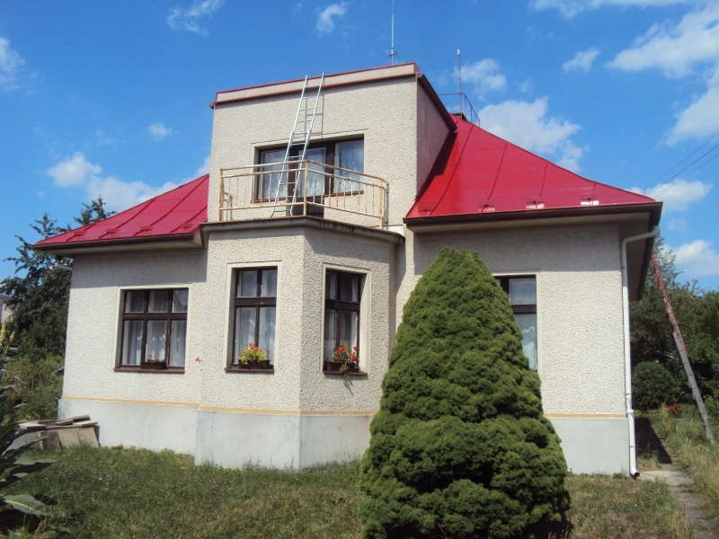 Renovační nátěr plechové střechy