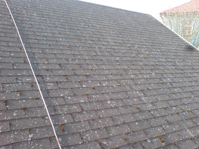 Očištění a ochranný nástřik asfaltové střechy