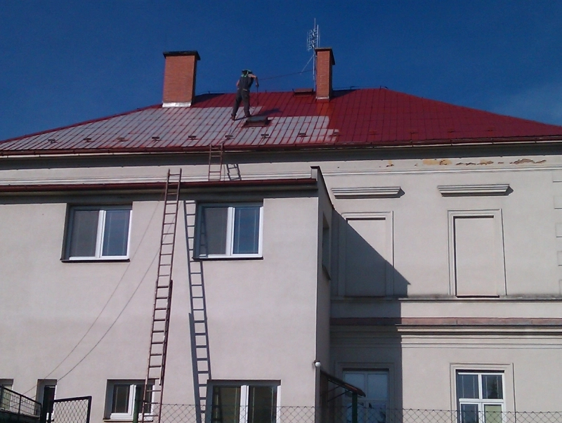 Renovační nátěr alukrytové střechy