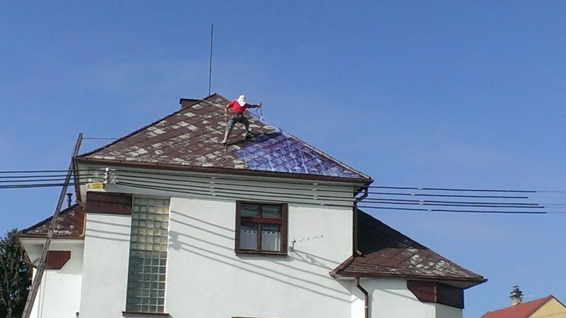 Nátěr eternitové střechy