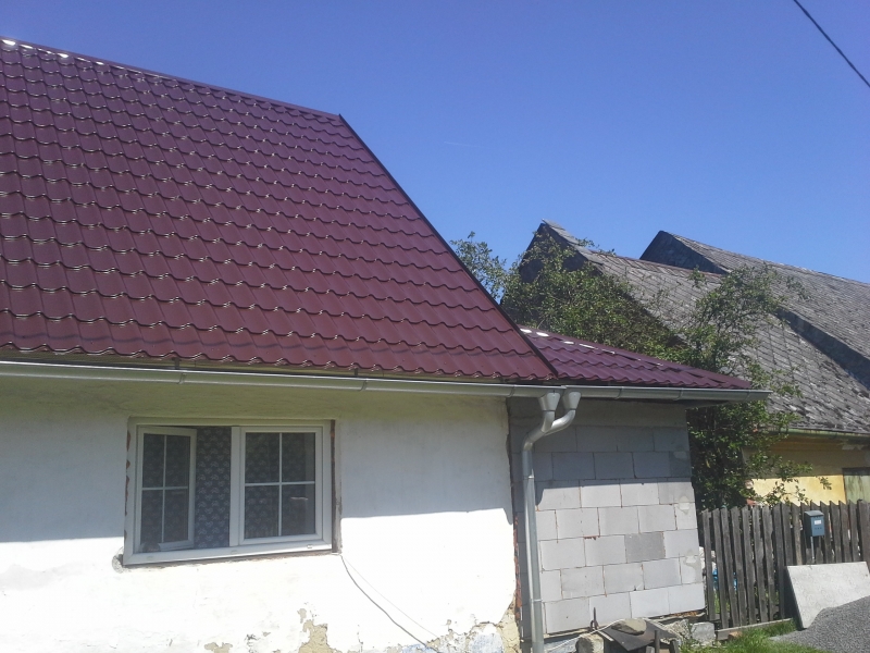 Nátěry povrchově upravených plechových střech a fasád